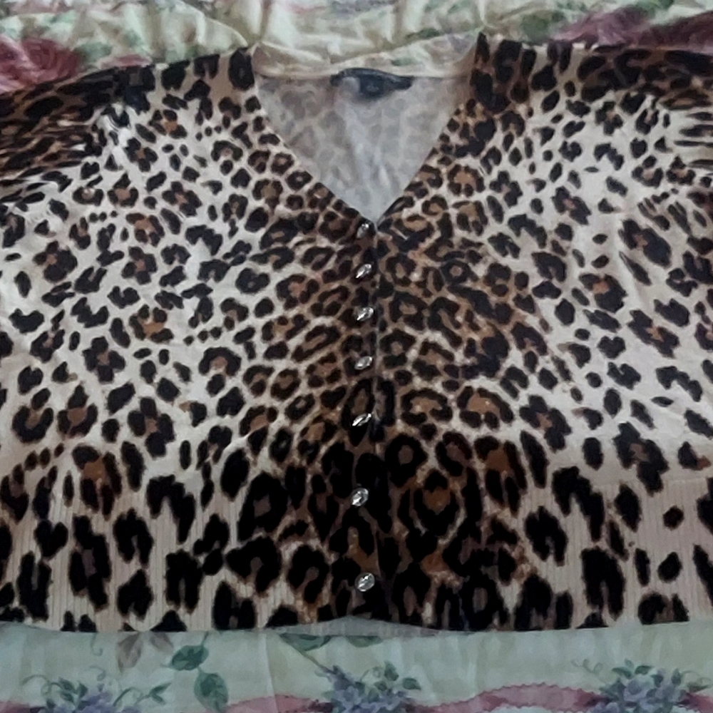 INC Leopard print sweater